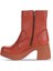 Kiremit Deri Kadın Topuklu Bot 01WZ7000 01WZ7000 3