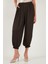 Comfort Fit Yüksek Bel Lastikli Paça Saten Pantolon Bayan Pantolon 68351217 3