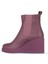 Mor Deri Kadın Dolgu Topuklu Bot 01WZ8302 01WZ8302 4
