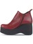 Bordo Deri Kadın Dolgu Topuklu Bot 01WZ8603 01WZ8603 3