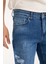 Erkek Slim Fit Esnek Kumaş, %98 Pamuklu Dar Kalıp Jean 3