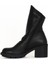 Siyah Deri Kadın Topuklu Bot 01WZ7905 01WZ7905 3