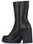 Siyah Deri Kadın Topuklu Bot 01WZ3203 01WZ3203 4