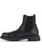 Siyah Deri Kadın Düz Bot 01WZ4007 01WZ4007 3