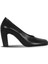Siyah Deri Kadın Topuklu Ayakkabı 42WA6243 42WA6243 1