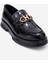 Erkek Tokalı Loafer Ayakkabı Gerçek Deri Mc 22495 Siyah 3