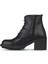 Siyah Deri Kadın Topuklu Bot 01WZ7904 01WZ7904 3