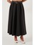 Modest Kemerli Comfort Fit Yüksek Bel Pileli Kloş Uzun Tesettür Etek Bayan Etek 6833360 4