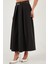 Modest Kemerli Comfort Fit Yüksek Bel Pileli Kloş Uzun Tesettür Etek Bayan Etek 6833360 6