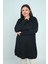 Kadın Ön Yanlar Saç Örgülü Büyük Beden Soğuk Iplik Tunik Bluz 3