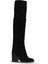 Siyah Süet Kadın Topuklu Çizme 30WC18722 30WC18722 2