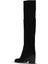 Siyah Süet Kadın Topuklu Çizme 30WC18722 30WC18722 4