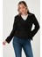 Regular Fit Kruvaze Yaka Kuşaklı Süet Dokulu Ceket Bayan Ceket 6839640 1