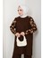 Leopar Simli Kol Desenli Pantolonlu Tunik Takım 6