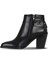 Siyah Deri Kadın Topuklu Bot 33WB9510 33WB9510 3