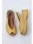 Sarı Deri Kadın Düz Sandalet 01WY8200 01WY8200 1