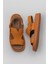 Turuncu Deri Kadın Düz Sandalet 01WY9104 01WY9104 1