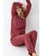 Uzun Kol Önden Düğmeli Ekoseli Kadın Pijama Takım 3447 4