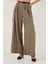 Pileli Wide Leg Yüksek Bel Geniş Paça Kemerli Palazzo Pantolon Bayan Pantolon 68351070 3