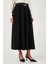 Modest Kemerli Comfort Fit Yüksek Bel Pileli Kloş Uzun Tesettür Etek Bayan Etek 6833360 1