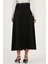 Modest Kemerli Comfort Fit Yüksek Bel Pileli Kloş Uzun Tesettür Etek Bayan Etek 6833360 6