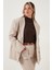 Regular Fit Ceket Yaka Düğmeli Blazer Ceket Bayan Ceket 6839562 1