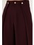 Düğmeli Pile Detaylı Wide Leg Yüksek Bel Geniş Paça Pantolon Bayan Pantolon 68351133 6