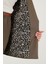 Regular Fit Klasik Yaka Desenli Astar Detaylı Blazer Ceket Bayan Ceket 6839227 6