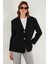 Regular Fit Ceket Yaka Düğmeli Blazer Ceket Bayan Ceket 6839562 1
