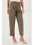 Regular Fit Yüksek Bel Düz Paça Kemerli Pantolon Bayan Pantolon 68350938 1
