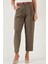Regular Fit Yüksek Bel Düz Paça Kemerli Pantolon Bayan Pantolon 68350938 5
