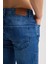Erkek Slim Fit Esnek Kumaş, %98 Pamuklu Dar Kalıp Jean 2