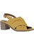 Sarı Deri Kadın Topuklu Sandalet 01WY4902 01WY4902 3