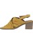 Sarı Deri Kadın Topuklu Sandalet 01WY4902 01WY4902 4