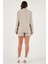 Taşlı Regular Fit Broş Detaylı Ceket-Şort Etek Takım Bayan Takım 6839618 7