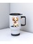 Tatlı Köpek Baskılı Kulplu Çelik Bardak Termos 450 ml 1