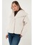 Oversize Geniş Yaka Çıtçıt Düğmeli Astarlı Peluş Mont Bayan Mont 6839623 4