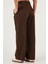 Pamuklu Relaxed Fit Geniş Paça Dikiş Detaylı Kemerli Pantolon Bayan Pantolon 68351208 6