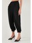 Comfort Fit Yüksek Bel Lastikli Paça Saten Pantolon Bayan Pantolon 68351217 4
