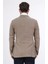 Slim Fit Mono Yaka Koyu Bej Astarsız Tek Ceket 4