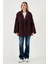 Relaxed Fit Kruvaze Yaka Düğmeli Astarlı Trençkot Bayan Trençkot 6839580 2