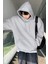 Erkek Sweatshirt Kanguru Cepli Içi Polarlı 3 Iplik Kapüşonlu Oversize sweatshirt Kanguru-Sweatshırt 5