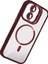 Apple iPhone 11 Remim Lensli Magsafe Standlı Kapak - Bordo 2