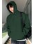 Erkek Sweatshirt Kanguru Cepli Içi Polarlı 3 Iplik Kapüşonlu Oversize sweatshirt Kanguru-Sweatshırt 2