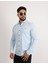 Modern Slim Fit Casual Likralı Pamuklu Armürlü Erkek Gömlek 2