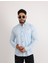 Modern Slim Fit Casual Likralı Pamuklu Armürlü Erkek Gömlek 3