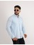 Modern Slim Fit Casual Likralı Pamuklu Armürlü Erkek Gömlek 4