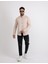 Modern Slim Fit Casual Likralı Pamuklu Armürlü Erkek Gömlek 1