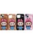 iPhone 11 Uyumlu Labubu Luck Desenli Plastik Silikon Kılıf Coffe 1