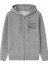 Erkek Tam Fermuarlı Full Zip Gri Sweatshirt 2